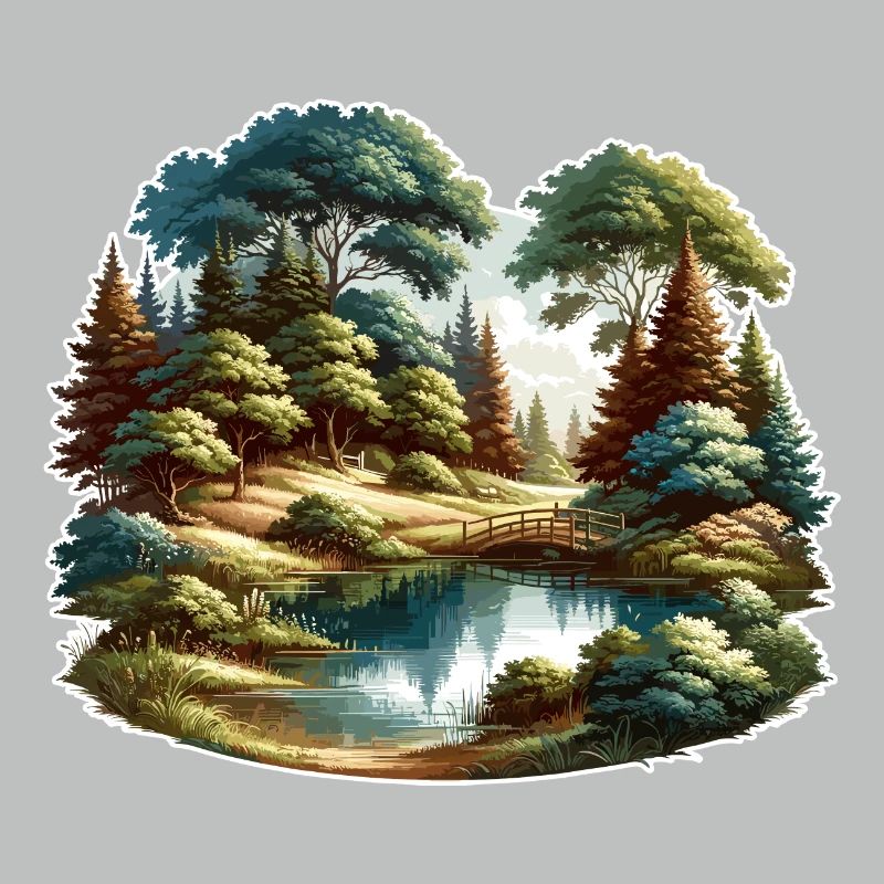 Landskab - Illustration