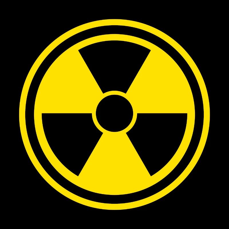 Warnschild Nuclear