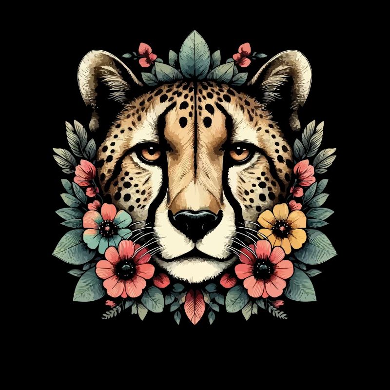 Guépard Fleurs de guépard