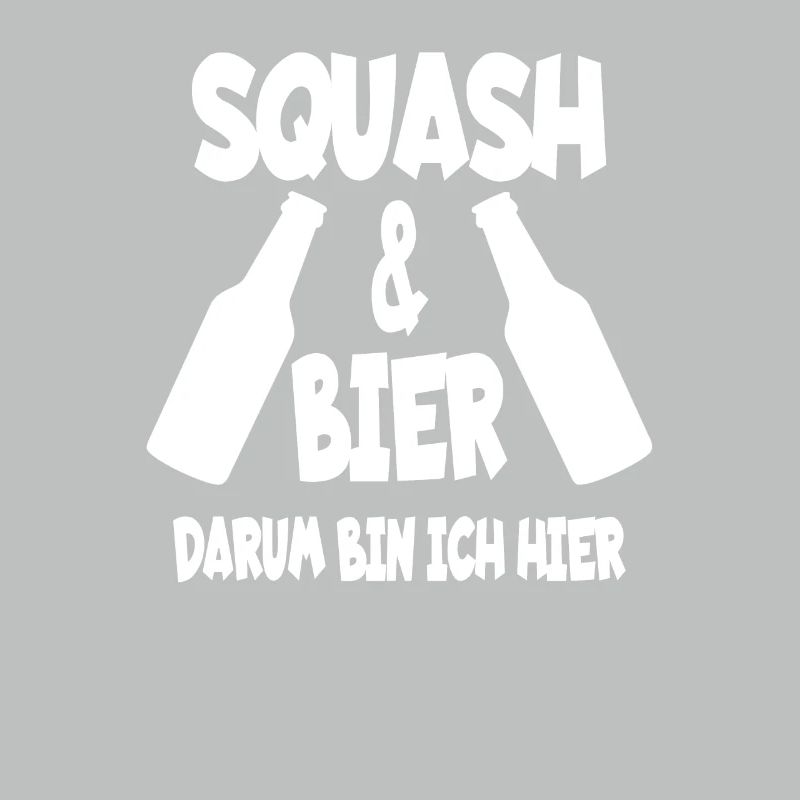 Squash & Bier Squashtrainer Squashspieler Geschenk