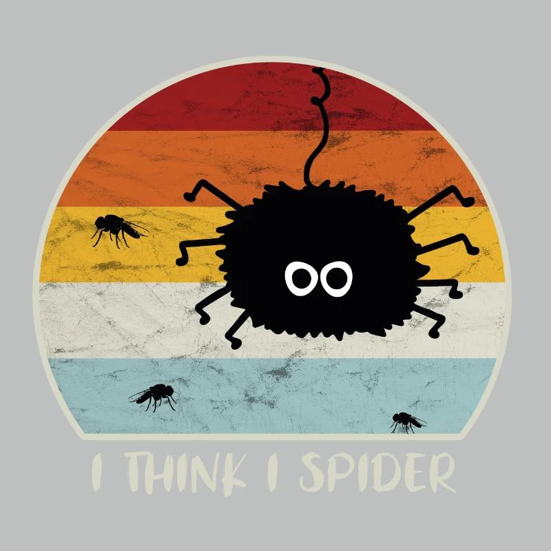 I Think I Spider Retro Ich Glaub Ich Spinne Fliege