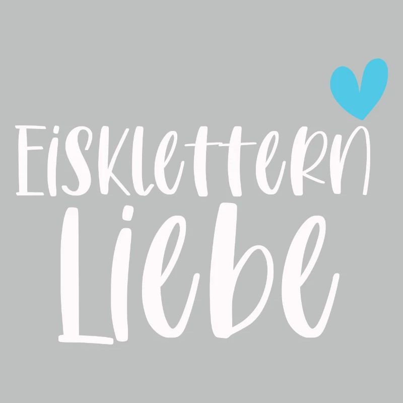 Klettern Eisklettern Liebe Eispickel Geschenk