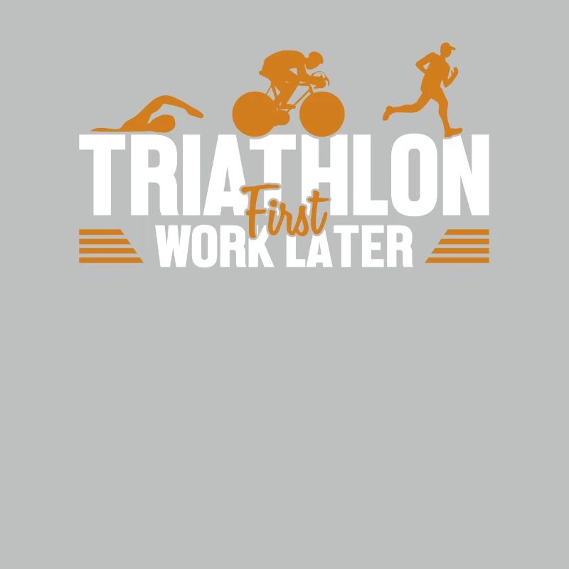 Triathlon First Work Later Triathlet Training