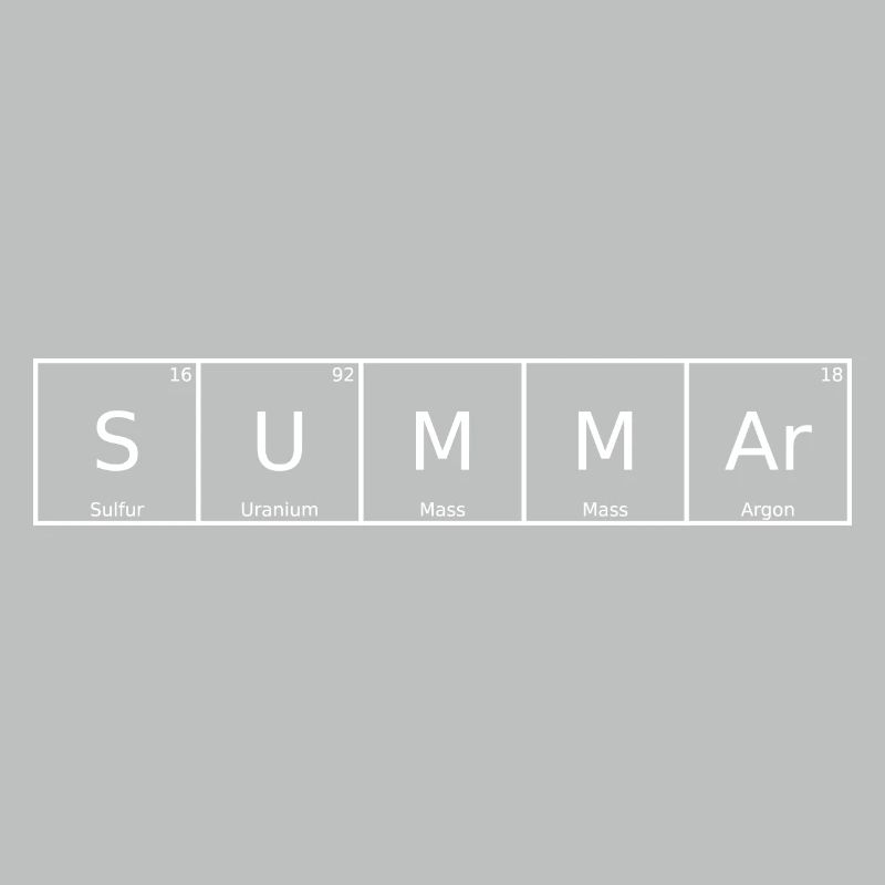 Summar Name First Name Chemistry Periodic Table Elements