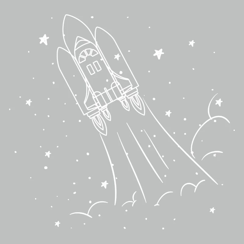 Fusée Spatiale Terre Étoiles