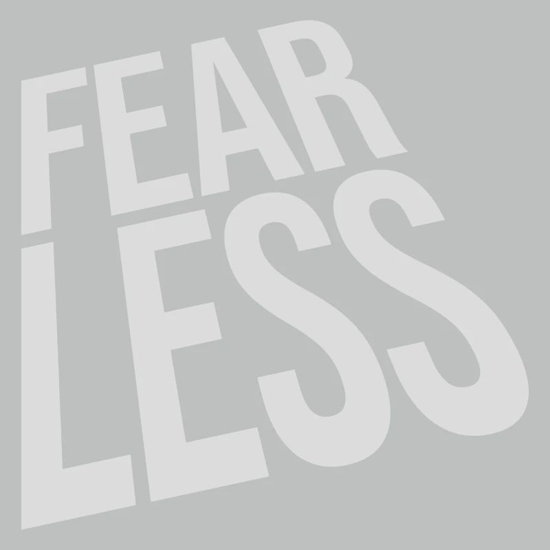 fearless Text Quote Design