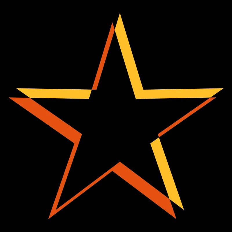 Yellow 3D star