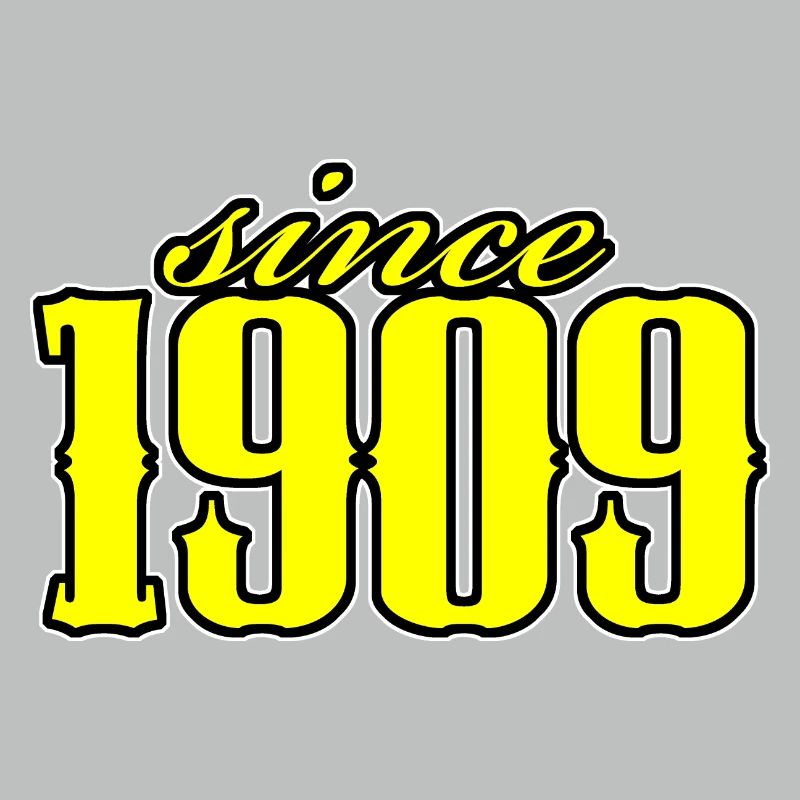 depuis 1909 (jaune)