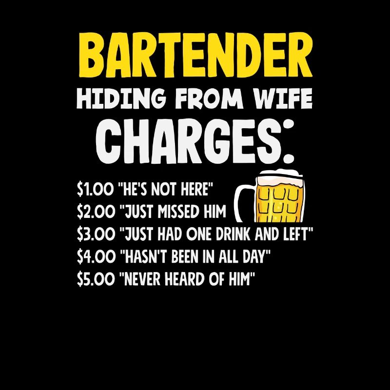 Funny Bartender Saying Bartender Gift