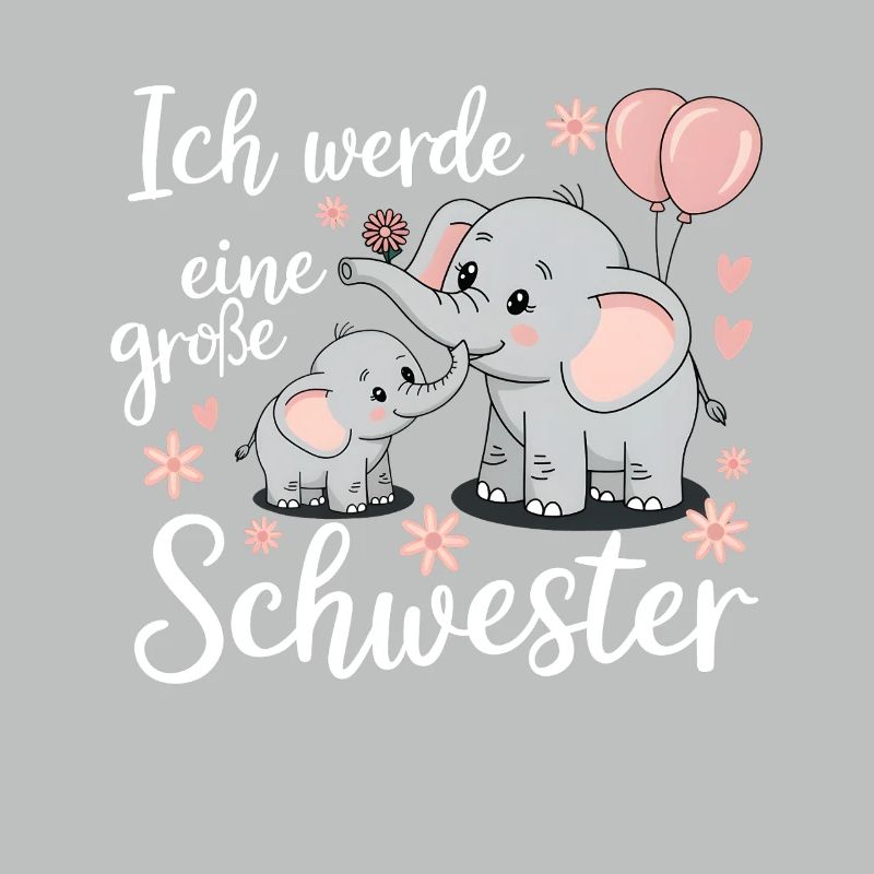 Ich werde eine große Schwester Elefant