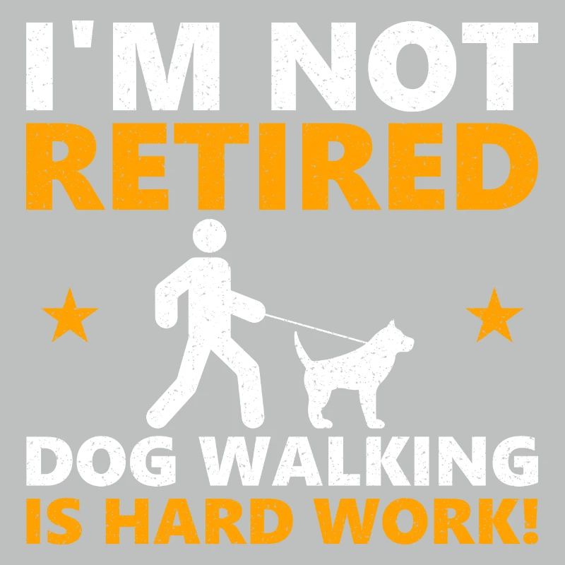 Dog walking is hard work
