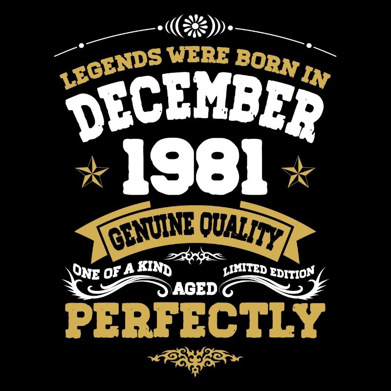 Vintage Aged Perfectly Dezember 1981