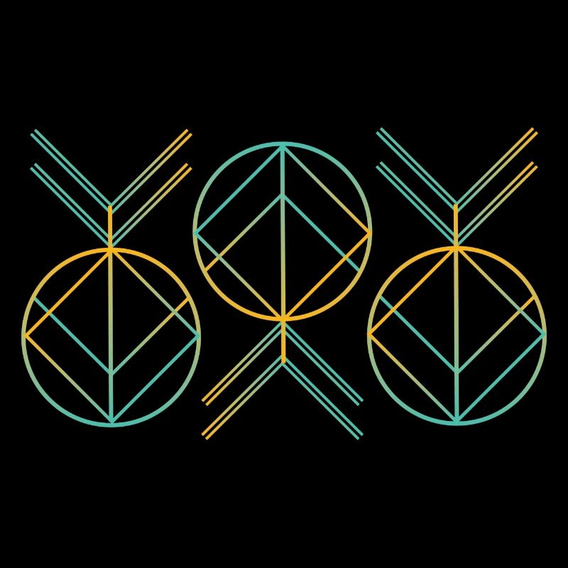 Neon art deco pattern