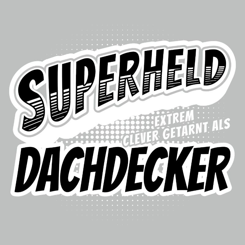 Superheld, clever getarnt als Dachdecker