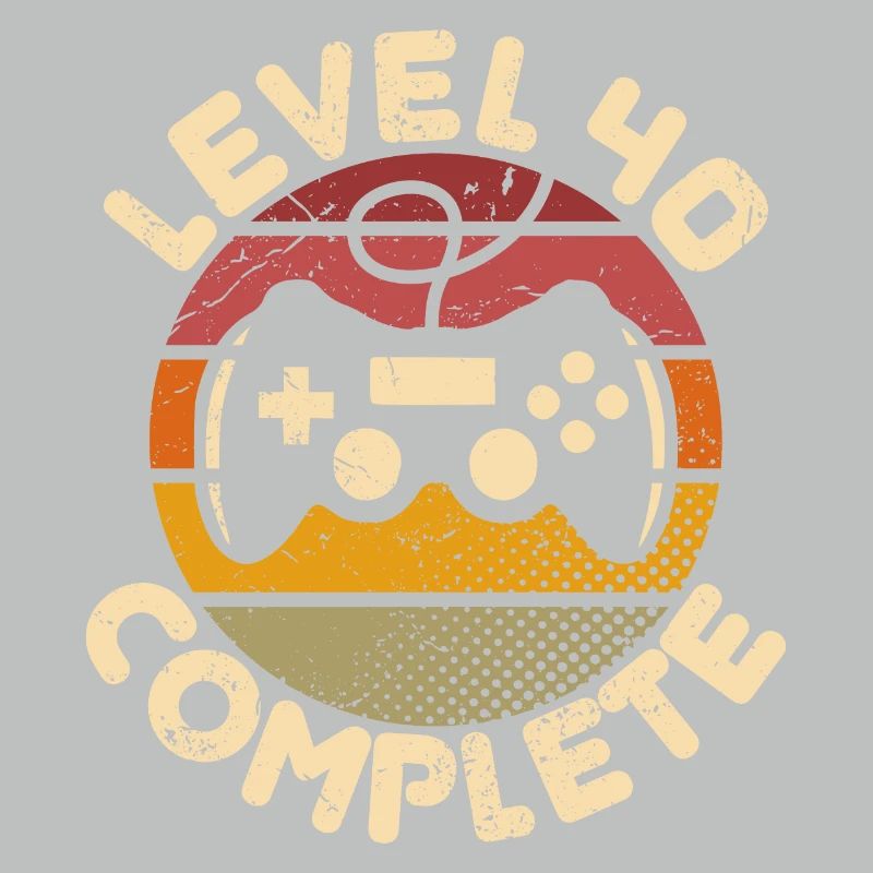 40th Birthday Level 40 Complete 40 Years Gift