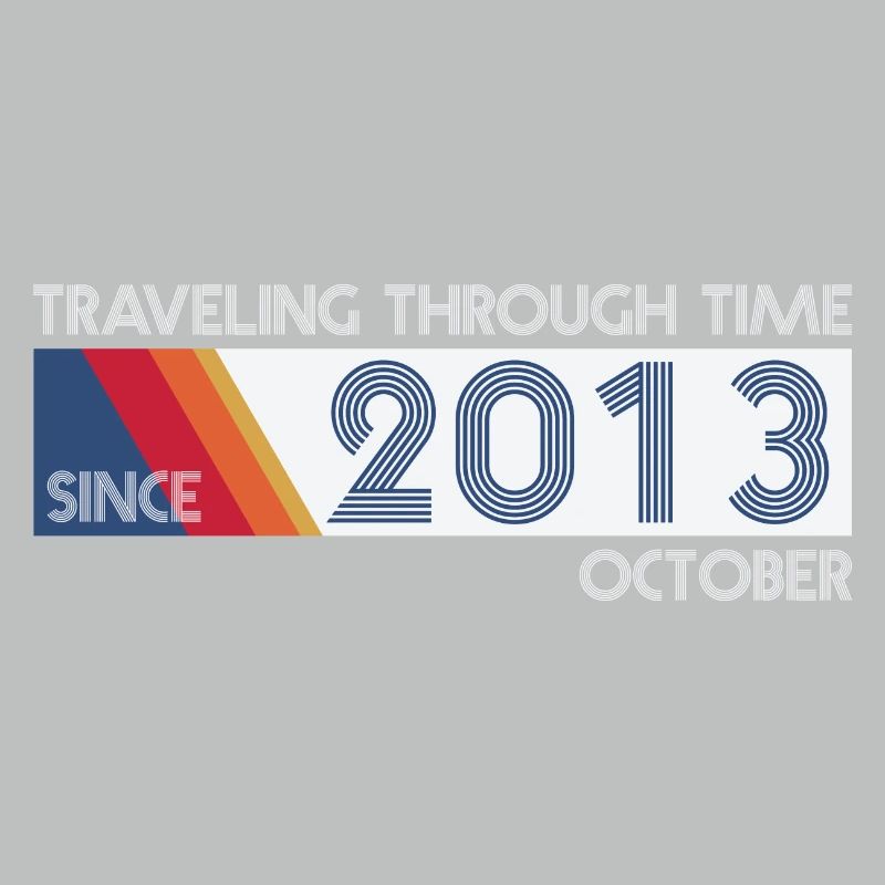 Funny Zeitreise Geburtstags Design October 2013