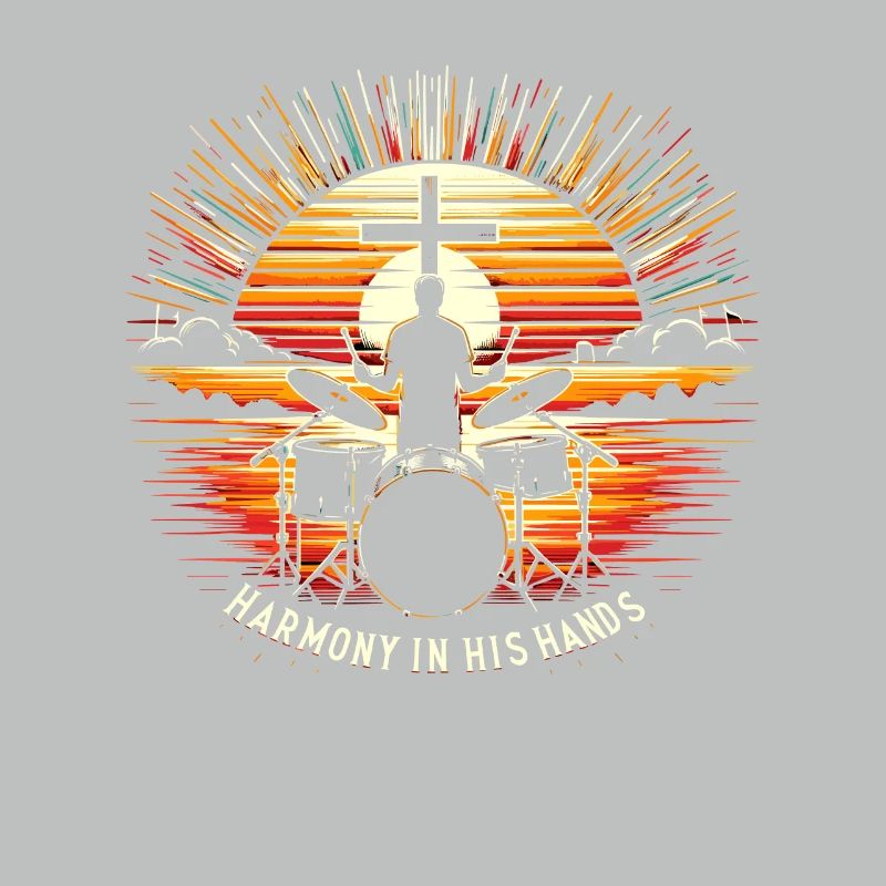 Drum Player Jesus Drum set Pick Jesus Drums Player
