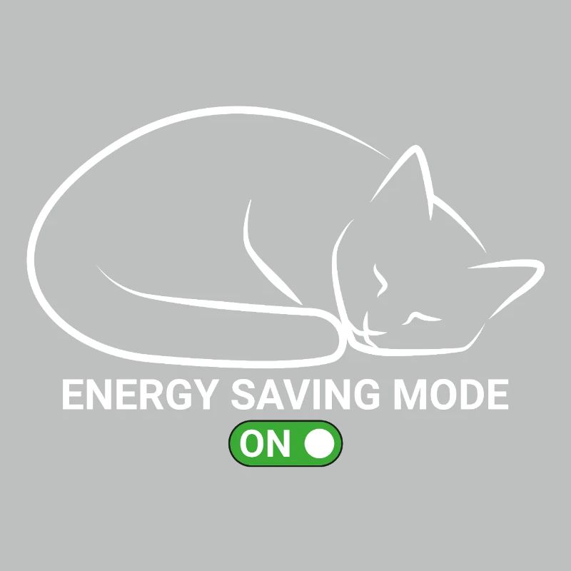 Cat in power saving mode