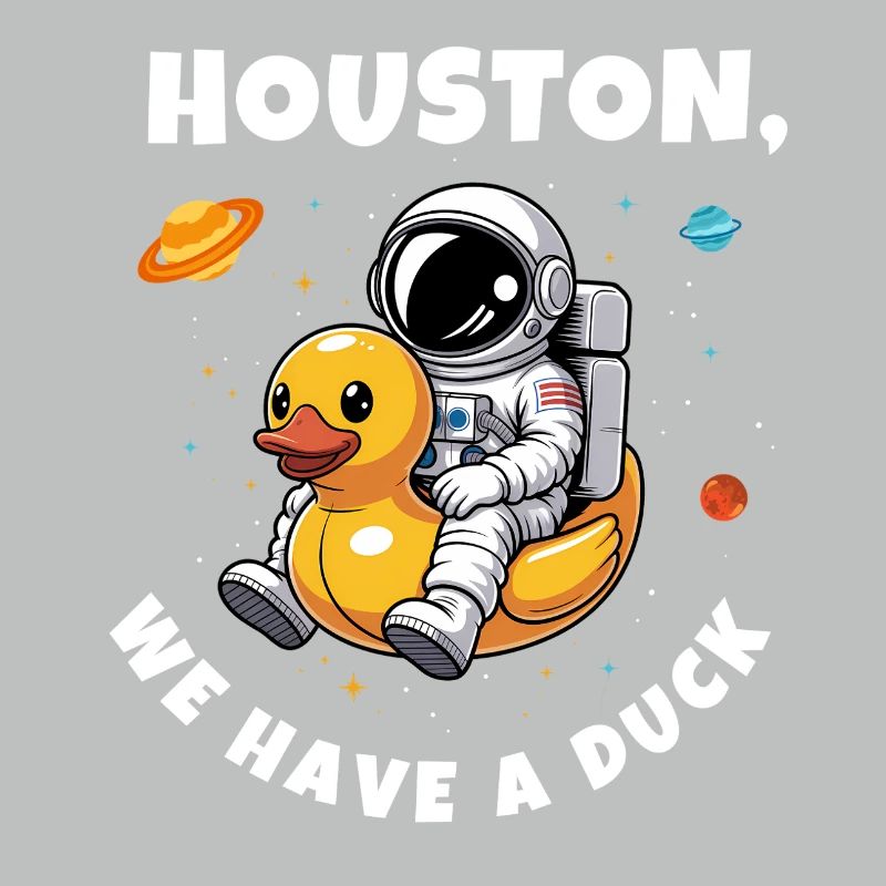 Canard astronaute dans l’espace