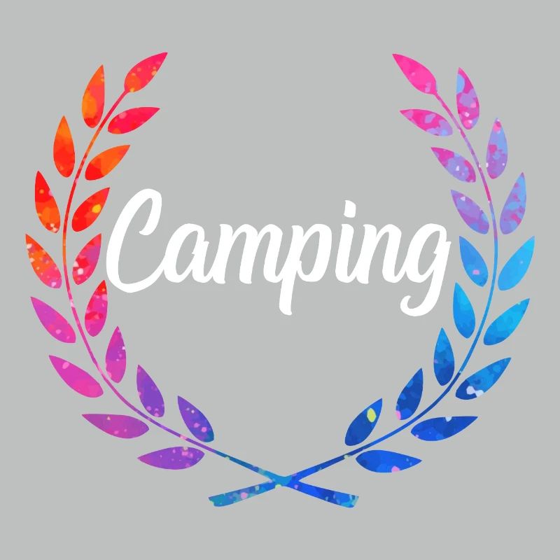 Camping Farblaurel Script