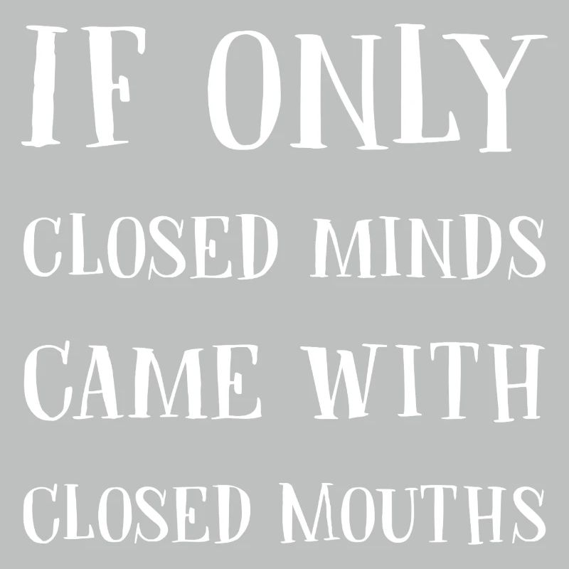 Closed minds, silent words