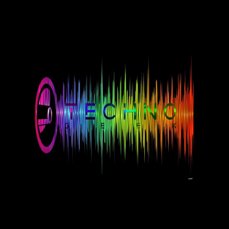 Techno Geek Equalizer Musique EDM colorée