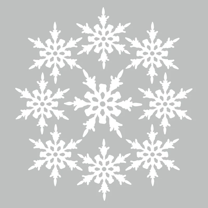 circle round pattern design cool winter cold snow