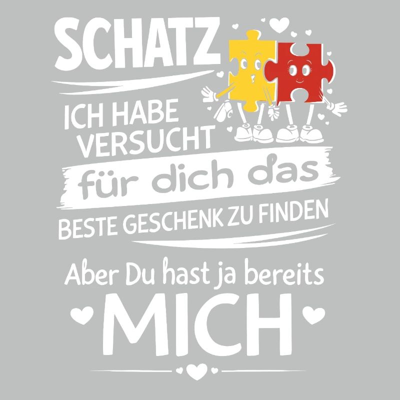 Schatz Geschenk Spruch Puzzleherz