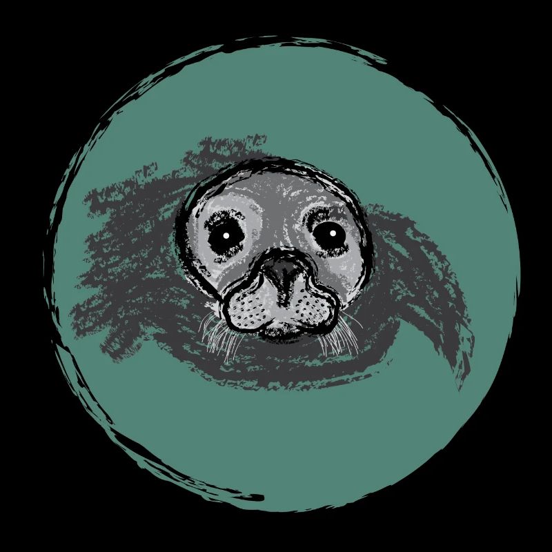Auftauchende Robbe / Surfacing Seal - Design II