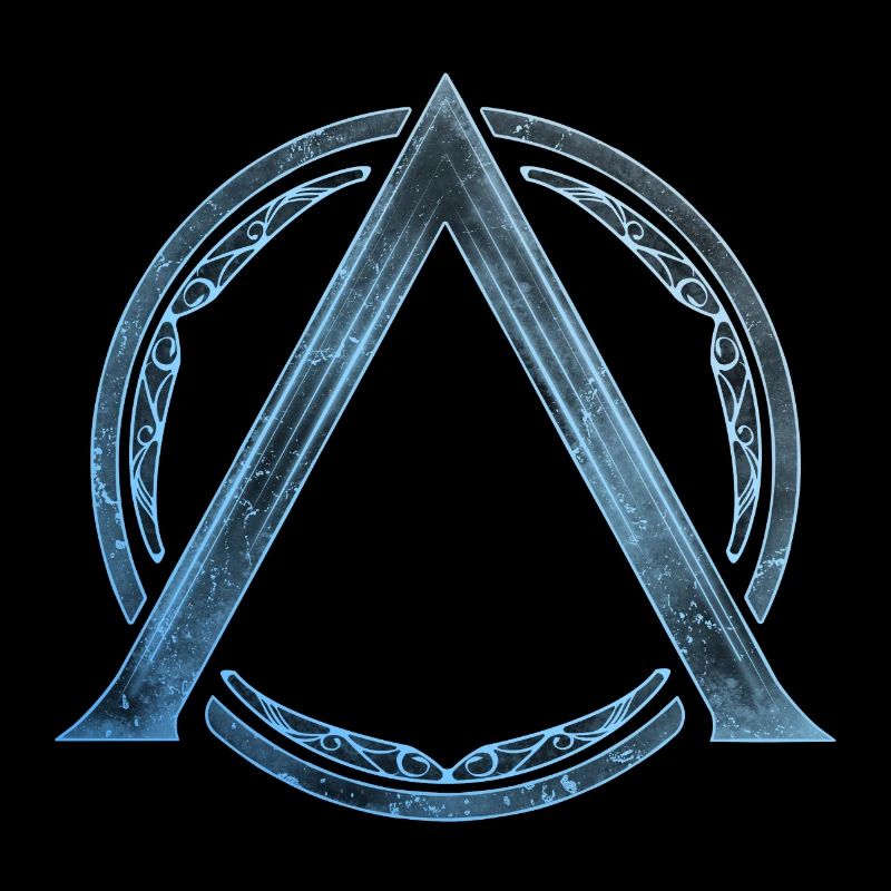 Sparta Lambda Symbol Blau Eis