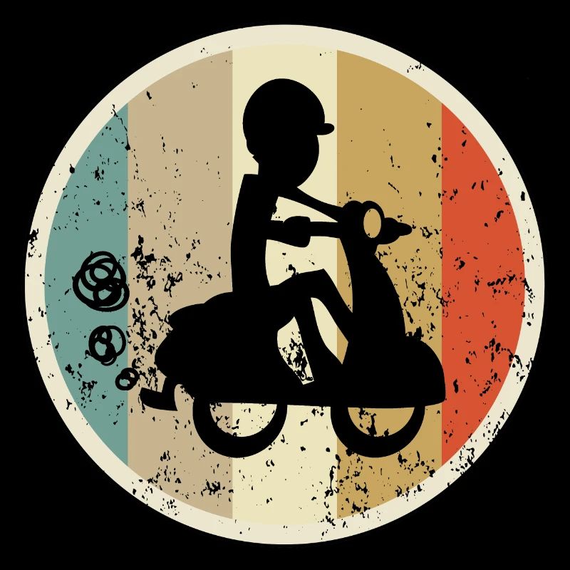 Mopedfahrer Motorrollerfahrer Moped Motorroller