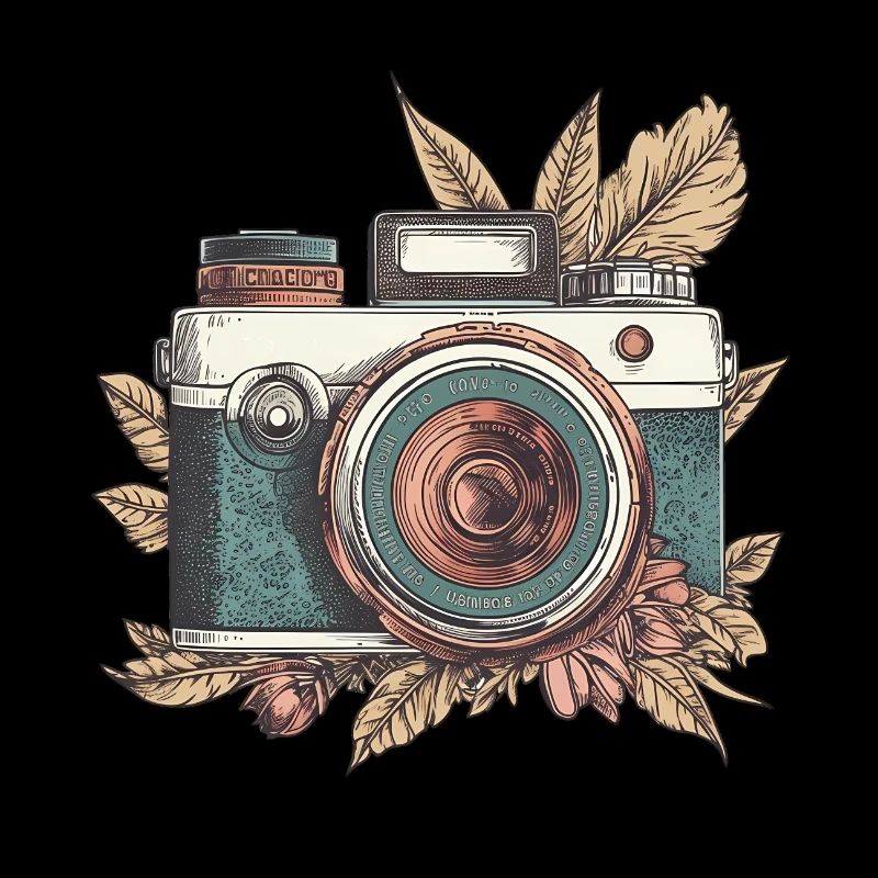 Coole Vintage Retro Kamera Boho Style