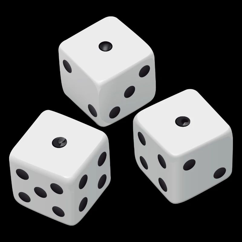 Dices Realistic - Three Realistic Cubes
