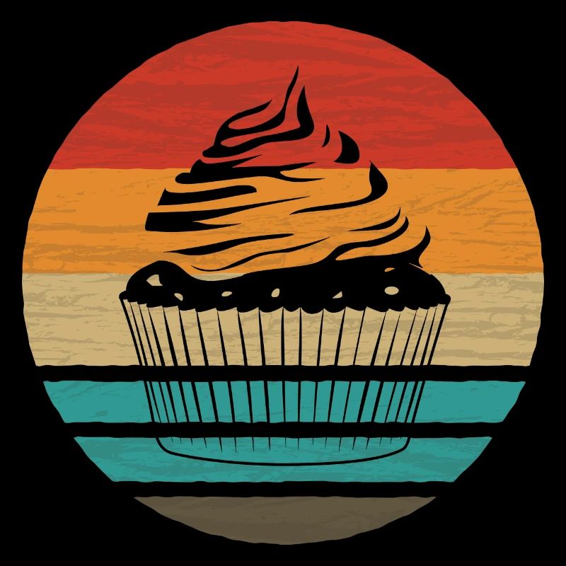 Cupcake Retro Style Vintage