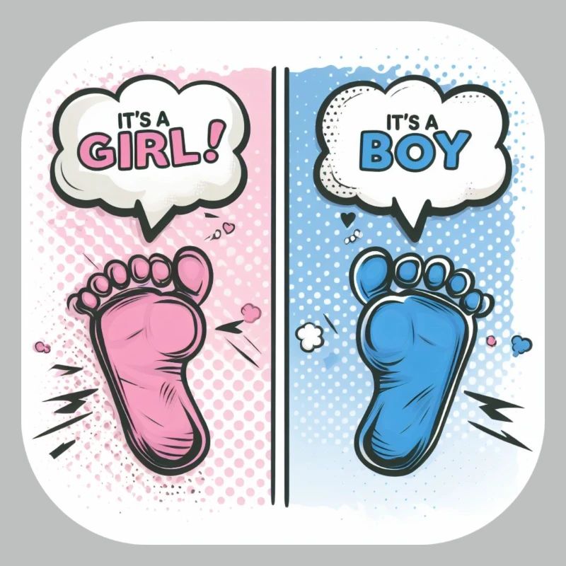 Füße Geschlecht Baby Junge oder Mädchen