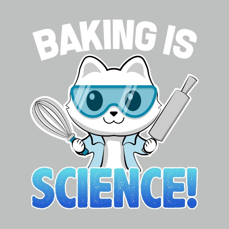 Baking Is Science Cat Funny Cooking Gift