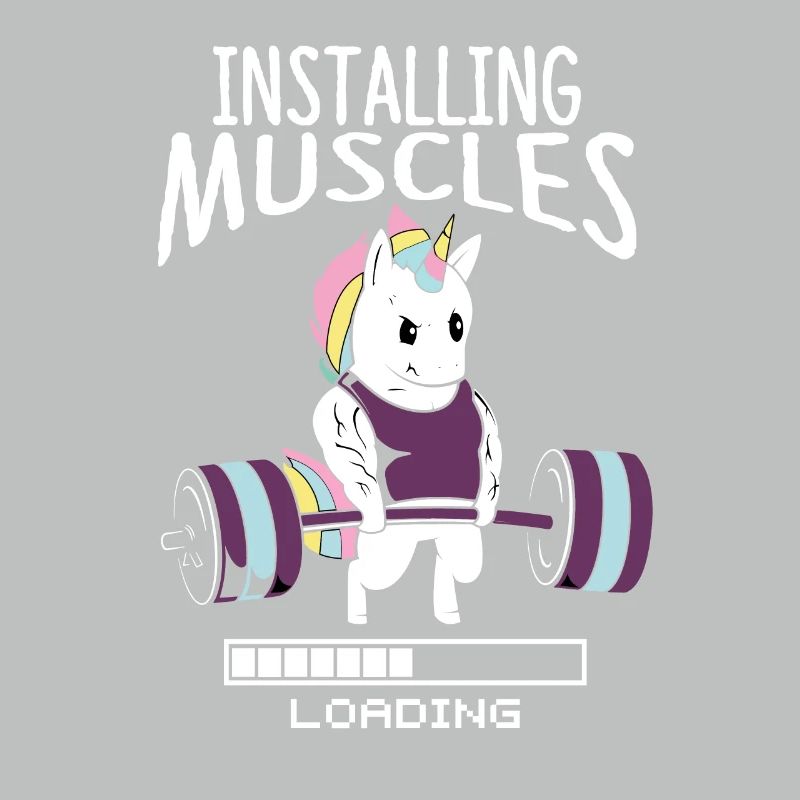 Bodybuilder Einhorn Einhörner Muskel Gym Geschenk