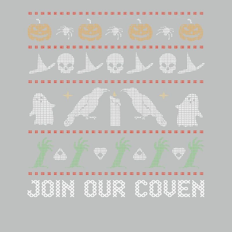 Stitch Pattern Horror Creatures Coven Halloween