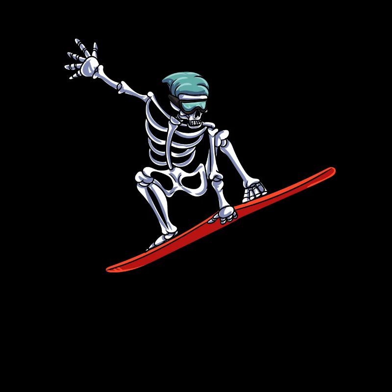 Skelett Snowboard