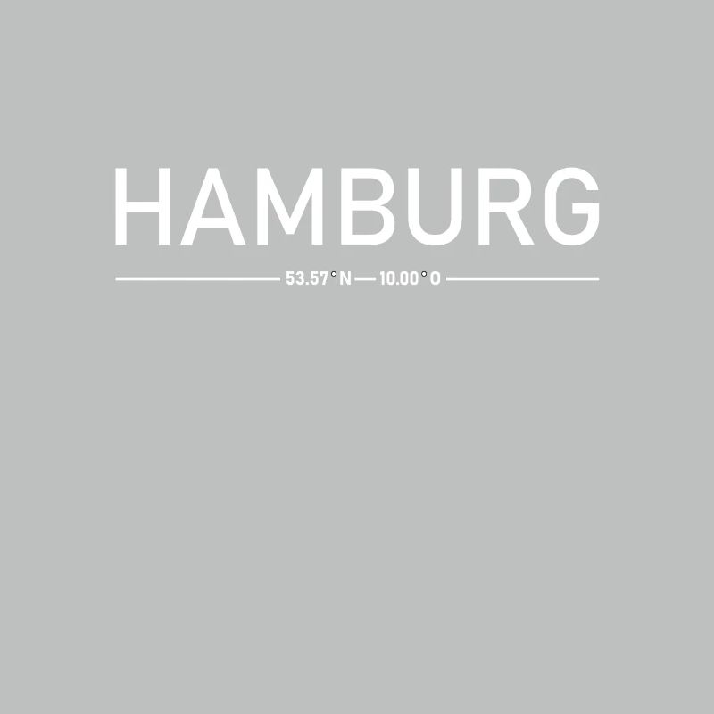 Hamburg with coordinates