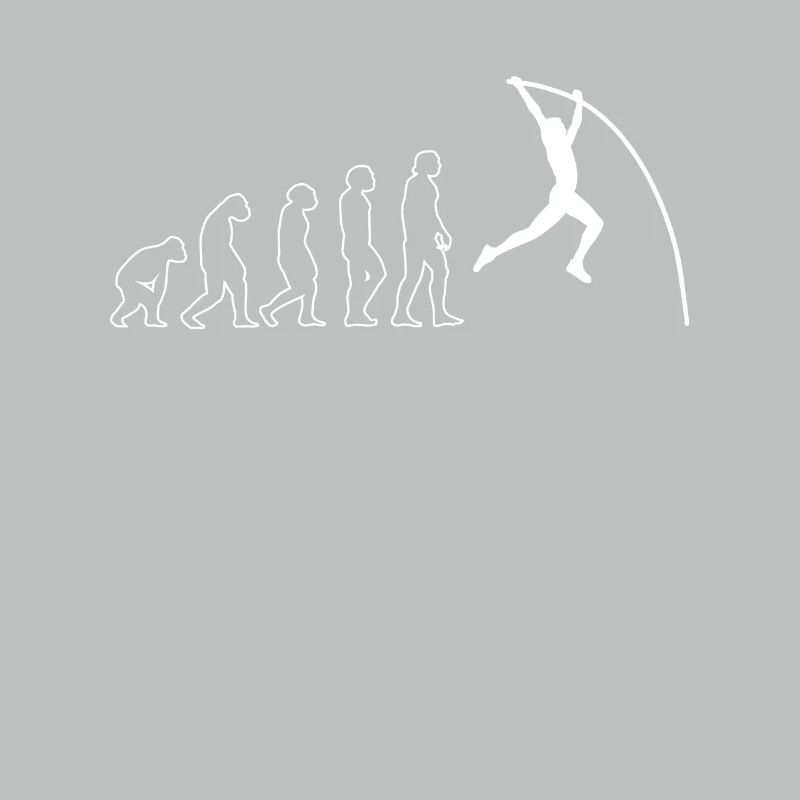 Stabhochsprung Shirt Geschenk Evolution