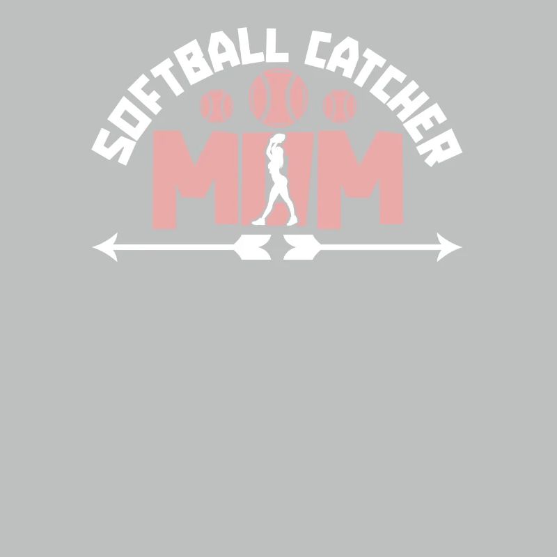 Softball Mutter Softball Catcher Mom