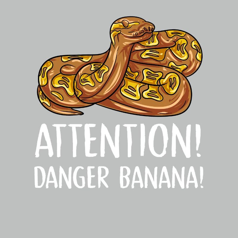 attention danger banana Design for a python lover