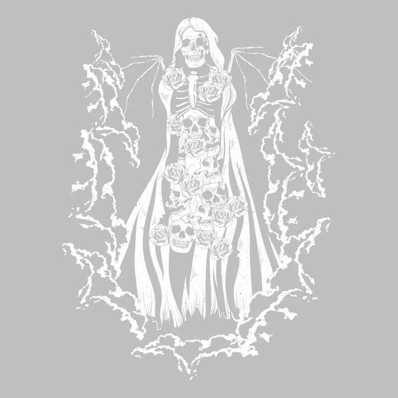 Skull Devil Vaporwave Gothic Mushrooms Roses