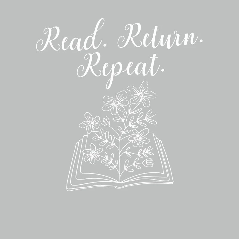 Library Worker Librarian Read Return Repeat Book