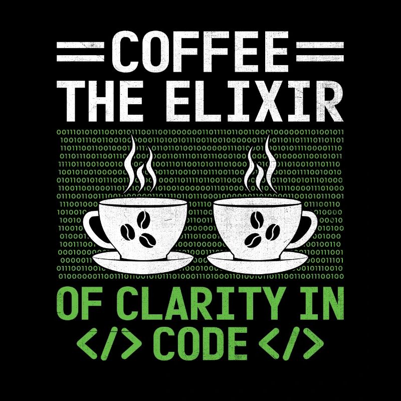 Kaffee-Codierung Programmierer Programmierer Entwickler Nerd Coff
