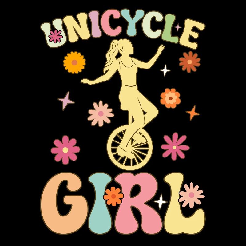 Groovy Monocycle Einradfahrerin
