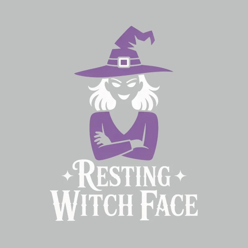 Resting Witch Face Halloween