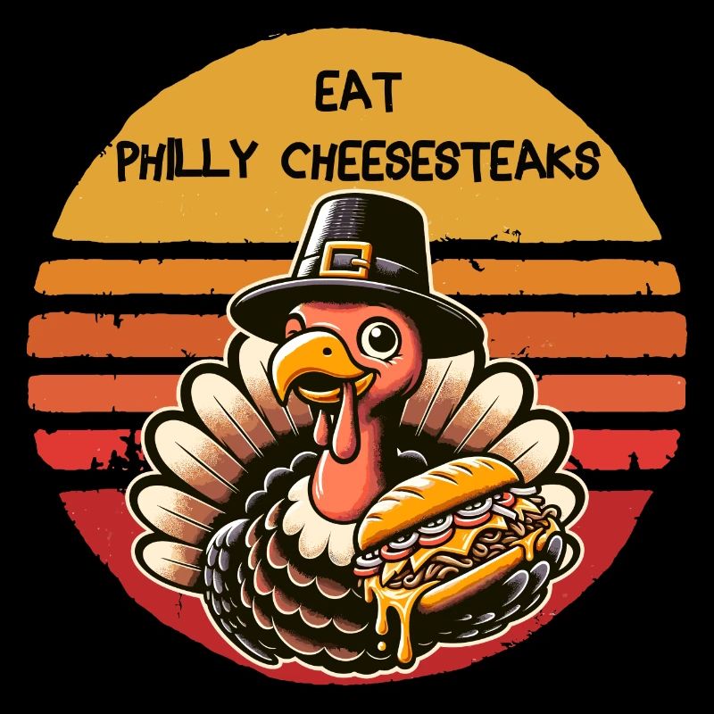 Mangez des cheesesteaks Philly Thanksgiving Turkey