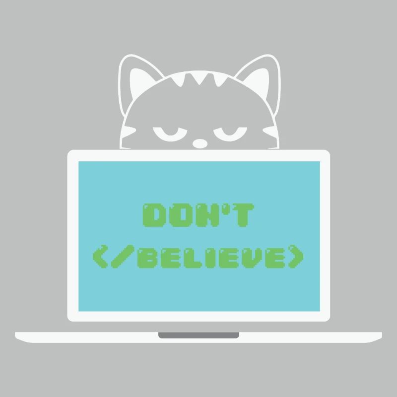 Don't believe programmer cat